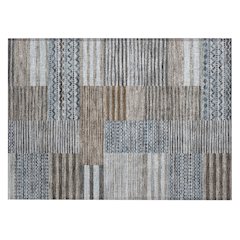 Machine Washable Indoor/Outdoor Chantille ACN2749 Brown 1'8" x 2'6" Rug