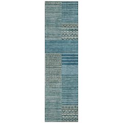 Machine Washable Indoor/Outdoor Chantille ACN2749 Teal 2'3" x 7'6" Runner Rug