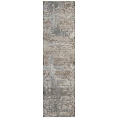 Machine Washable Indoor/Outdoor Chantille ACN2750 Brown 2'3" x 7'6" Runner Rug