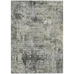 Machine Washable Indoor/Outdoor Chantille ACN2750 Gray 3' x 5' Rug