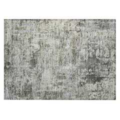 Machine Washable Indoor/Outdoor Chantille ACN2750 Gray 1'8" x 2'6" Rug