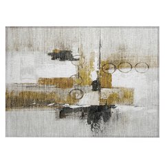 Machine Washable Indoor/Outdoor Chantille ACN2751 Brown 1'8" x 2'6" Rug