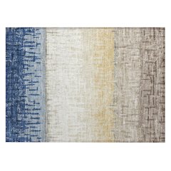 Machine Washable Indoor/Outdoor Chantille ACN2752 Blue 1'8" x 2'6" Rug