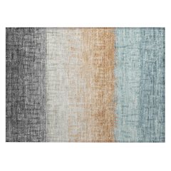 Machine Washable Indoor/Outdoor Chantille ACN2752 Gray 1'8" x 2'6" Rug