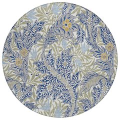 Machine Washable Indoor/Outdoor Chantille ACN2753 Blue 8' x 8' Round Rug