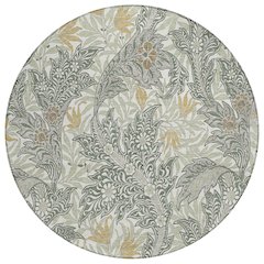 Machine Washable Indoor/Outdoor Chantille ACN2753 Green 8' x 8' Round Rug