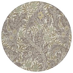 Machine Washable Indoor/Outdoor Chantille ACN2753 Brown 8' x 8' Round Rug