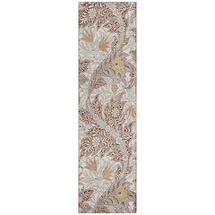 Machine Washable Indoor/Outdoor Chantille ACN2753 Orange 2'3" x 7'6" Runner Rug