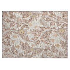 Machine Washable Indoor/Outdoor Chantille ACN2753 Orange 1'8" x 2'6" Rug