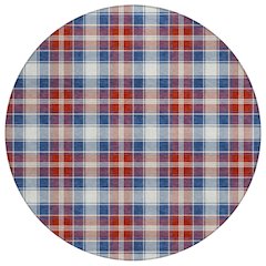 Machine Washable Indoor/Outdoor Chantille ACN2755 Blue 8' x 8' Round Rug