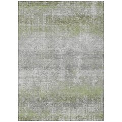 Machine Washable Indoor/Outdoor Chantille ACN2756 Green 3' x 5' Rug
