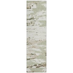 Machine Washable Indoor/Outdoor Chantille ACN2757 Green 2'3" x 7'6" Runner Rug