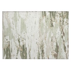 Machine Washable Indoor/Outdoor Chantille ACN2757 Green 1'8" x 2'6" Rug