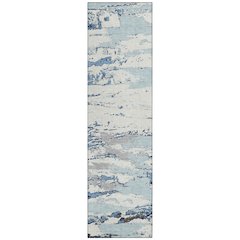 Machine Washable Indoor/Outdoor Chantille ACN2757 Blue 2'3" x 7'6" Runner Rug