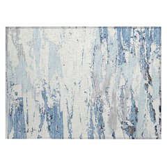 Machine Washable Indoor/Outdoor Chantille ACN2757 Blue 1'8" x 2'6" Rug