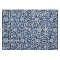 Machine Washable Indoor/Outdoor Chantille ACN2758 Blue 1'8" x 2'6" Rug