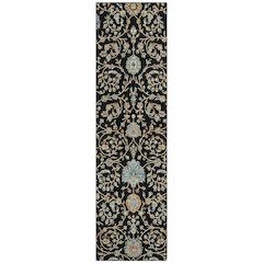 Machine Washable Indoor/Outdoor Chantille ACN2758 Black 2'3" x 7'6" Runner Rug