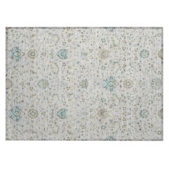 Machine Washable Indoor/Outdoor Chantille ACN2758 Gray 1'8" x 2'6" Rug