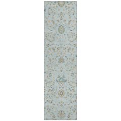 Machine Washable Indoor/Outdoor Chantille ACN2758 Blue 2'3" x 7'6" Runner Rug