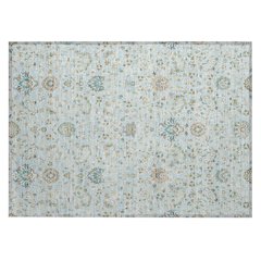 Machine Washable Indoor/Outdoor Chantille ACN2758 Blue 1'8" x 2'6" Rug