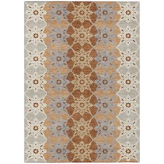 Machine Washable Indoor/Outdoor Chantille ACN2759 Orange 3' x 5' Rug