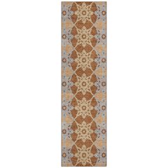Machine Washable Indoor/Outdoor Chantille ACN2759 Orange 2'3" x 7'6" Runner Rug