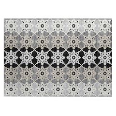 Machine Washable Indoor/Outdoor Chantille ACN2759 Gray 1'8" x 2'6" Rug