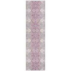 Machine Washable Indoor/Outdoor Chantille ACN2759 Pink 2'3" x 7'6" Runner Rug