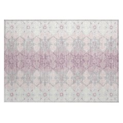 Machine Washable Indoor/Outdoor Chantille ACN2759 Pink 1'8" x 2'6" Rug