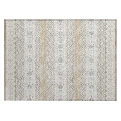 Machine Washable Indoor/Outdoor Chantille ACN2760 Brown 1'8" x 2'6" Rug