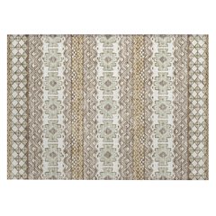 Machine Washable Indoor/Outdoor Chantille ACN2760 Brown 1'8" x 2'6" Rug