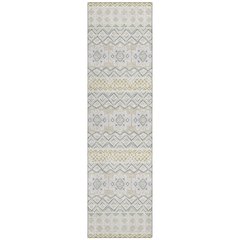 Machine Washable Indoor/Outdoor Chantille ACN2760 Ivory 2'3" x 7'6" Runner Rug