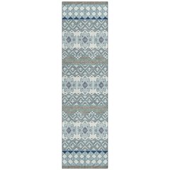 Machine Washable Indoor/Outdoor Chantille ACN2760 Teal 2'3" x 7'6" Runner Rug