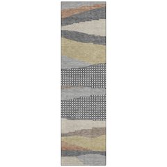 Machine Washable Indoor/Outdoor Chantille ACN2761 Gray 2'3" x 7'6" Runner Rug