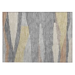 Machine Washable Indoor/Outdoor Chantille ACN2761 Gray 1'8" x 2'6" Rug