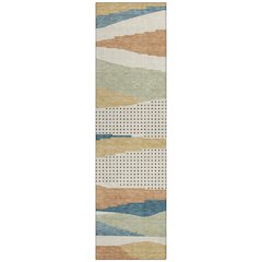 Machine Washable Indoor/Outdoor Chantille ACN2761 Ivory 2'3" x 7'6" Runner Rug