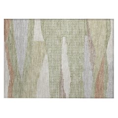 Machine Washable Indoor/Outdoor Chantille ACN2761 Green 1'8" x 2'6" Rug