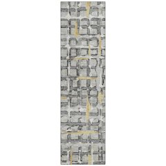 Machine Washable Indoor/Outdoor Chantille ACN2762 Gray 2'3" x 7'6" Runner Rug