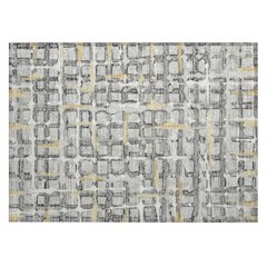 Machine Washable Indoor/Outdoor Chantille ACN2762 Gray 1'8" x 2'6" Rug