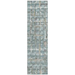 Machine Washable Indoor/Outdoor Chantille ACN2762 Teal 2'3" x 7'6" Runner Rug