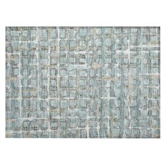 Machine Washable Indoor/Outdoor Chantille ACN2762 Teal 1'8" x 2'6" Rug