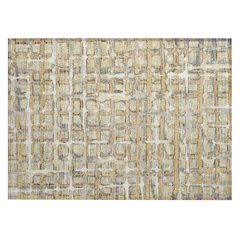 Machine Washable Indoor/Outdoor Chantille ACN2762 Gold 1'8" x 2'6" Rug