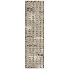 Machine Washable Indoor/Outdoor Chantille ACN2763 Brown 2'3" x 7'6" Runner Rug