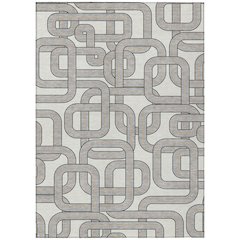 Machine Washable Indoor/Outdoor Chantille ACN2764 Ivory 3' x 5' Rug
