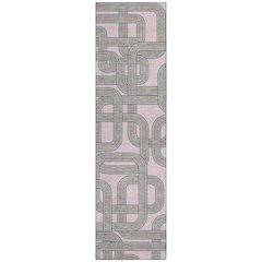 Machine Washable Indoor/Outdoor Chantille ACN2764 Pink 2'3" x 7'6" Runner Rug