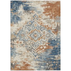 Machine Washable Indoor/Outdoor Chantille ACN2765 Ivory 3' x 5' Rug