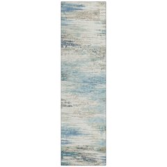 Machine Washable Indoor/Outdoor Chantille ACN2766 Blue 2'3" x 7'6" Runner Rug