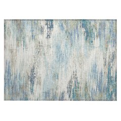 Machine Washable Indoor/Outdoor Chantille ACN2766 Blue 1'8" x 2'6" Rug