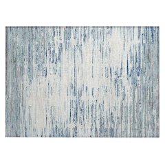 Machine Washable Indoor/Outdoor Chantille ACN2767 Blue 1'8" x 2'6" Rug