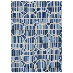 Machine Washable Indoor/Outdoor Chantille ACN2769 Blue 3' x 5' Rug